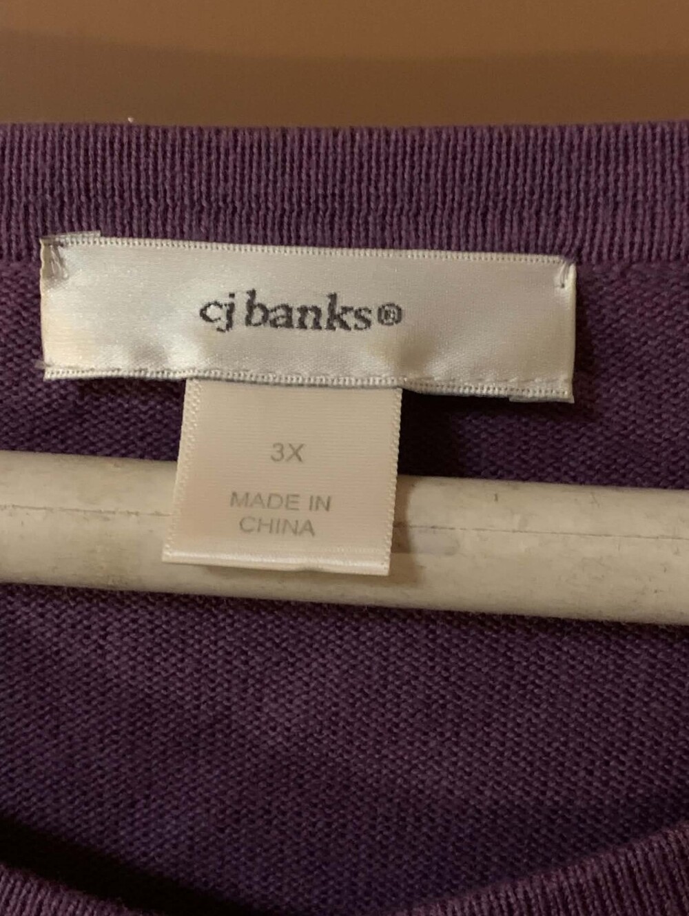 CJ Banks Purple Button-Front Cardigan - Picture 2 of 3